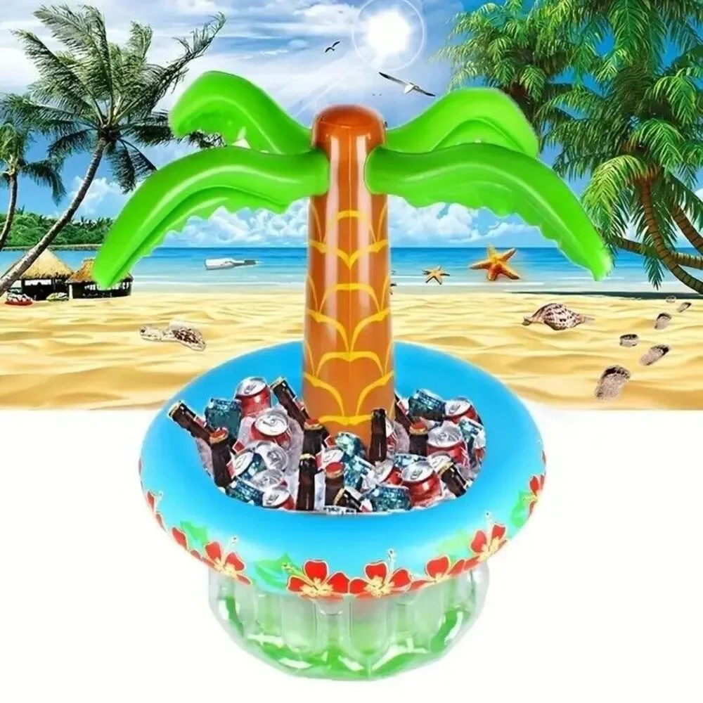 Tropical Hawaiian Party Decoration Set Inflatable Floats Drink Markers Beverage